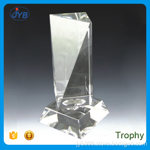 professional k9 handmade crystal trophy in plaque shaped